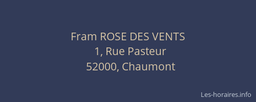 Fram ROSE DES VENTS