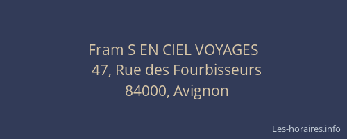 Fram S EN CIEL VOYAGES