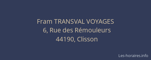 Fram TRANSVAL VOYAGES