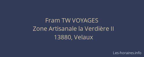 Fram TW VOYAGES