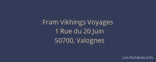 Fram Vikhings Voyages