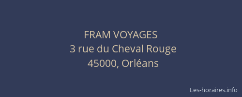 FRAM VOYAGES