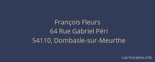 Fran&ccedil;ois Fleurs