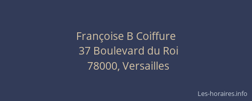 Françoise B Coiffure