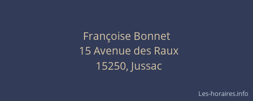 Fran&ccedil;oise Bonnet
