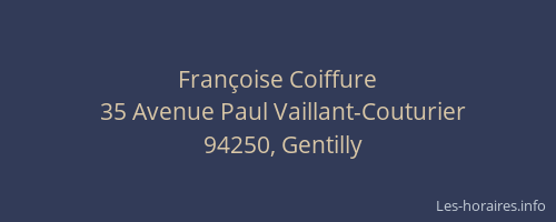 Fran&ccedil;oise Coiffure