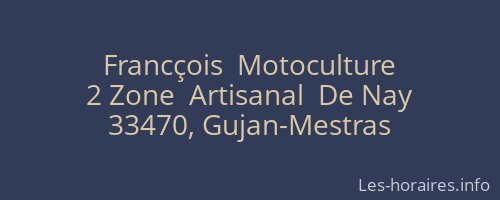 Francçois  Motoculture