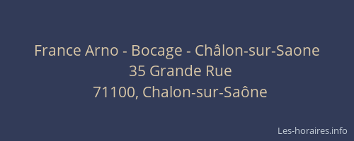 France Arno - Bocage - Châlon-sur-Saone