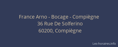France Arno - Bocage - Compiègne