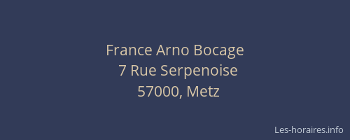 France Arno Bocage