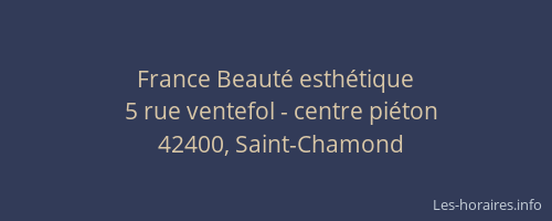 France Beauté esthétique