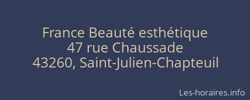 France Beauté esthétique