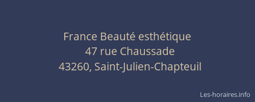 France Beaut&eacute; esth&eacute;tique