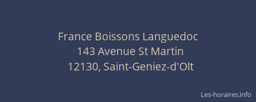 France Boissons Languedoc