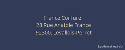 France Coiffure