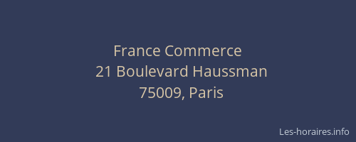 France Commerce
