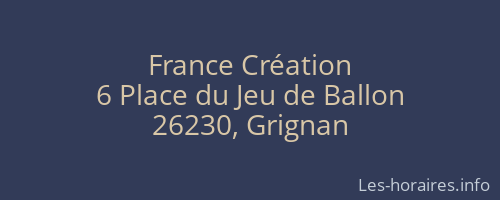 France Création