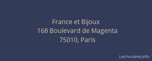 France et Bijoux