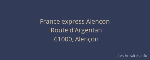 France express Alençon