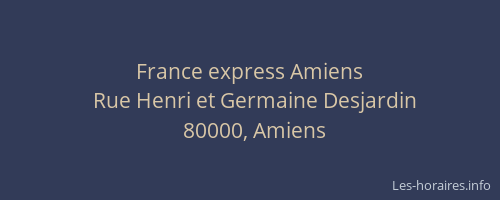 France express Amiens