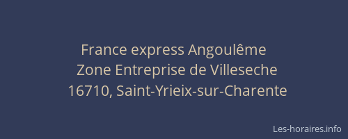 France express Angoulême