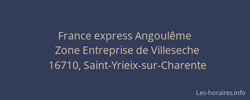 France express Angoul&ecirc;me