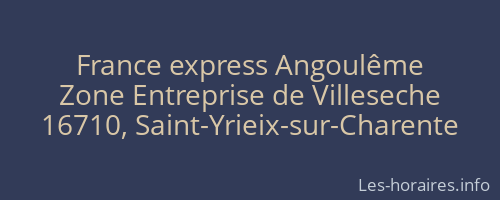 France express Angoulême
