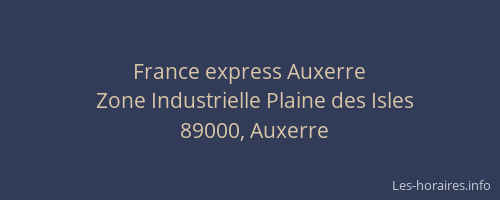 France express Auxerre