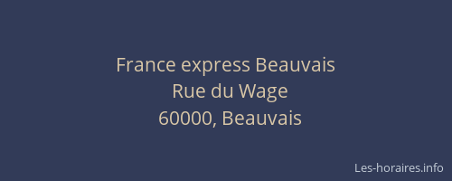 France express Beauvais