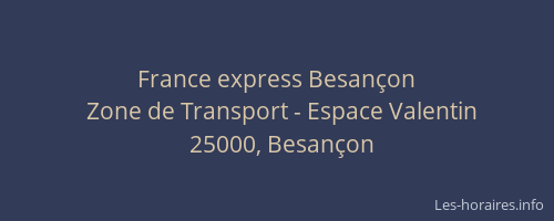 France express Besançon