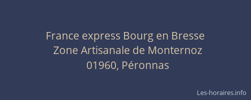 France express Bourg en Bresse