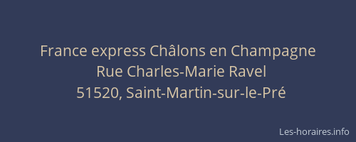 France express Châlons en Champagne