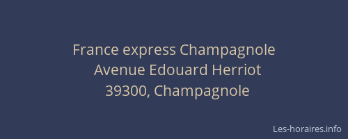 France express Champagnole