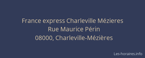 France express Charleville Mézieres