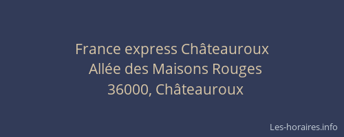 France express Châteauroux