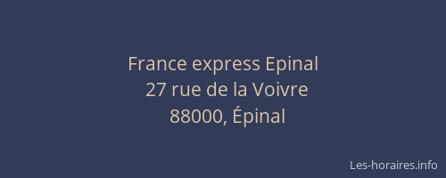 France express Epinal