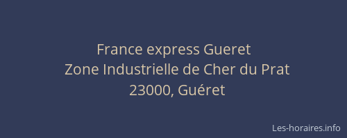 France express Gueret