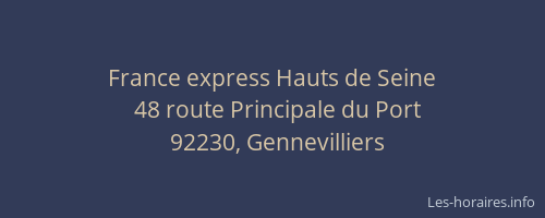 France express Hauts de Seine