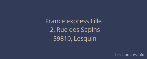 France express Lille