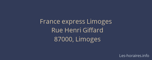 France express Limoges