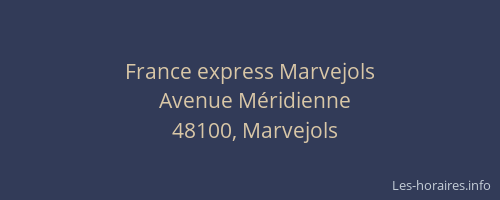 France express Marvejols