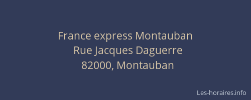 France express Montauban