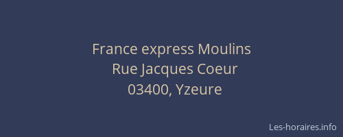 France express Moulins