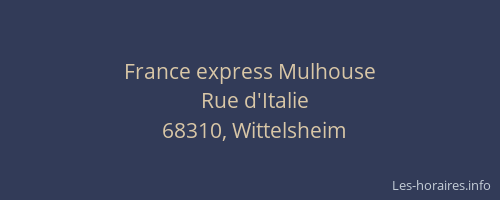 France express Mulhouse