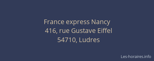 France express Nancy