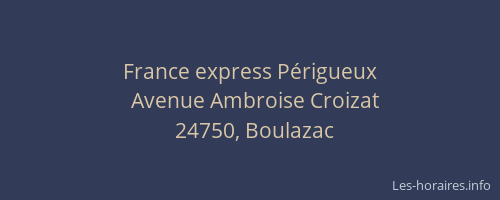 France express Périgueux
