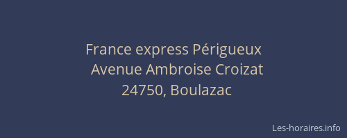 France express P&eacute;rigueux