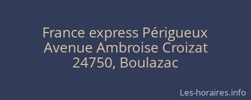 France express Périgueux