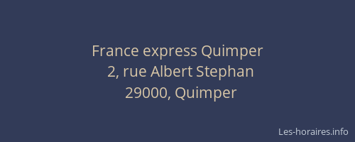 France express Quimper