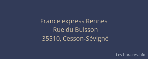 France express Rennes